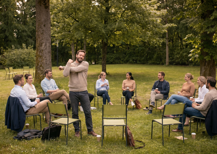 Meetings in the garden