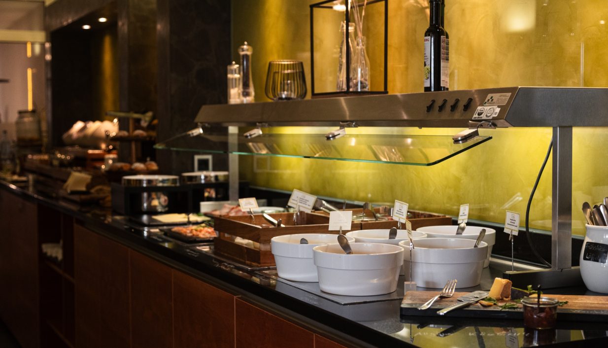 Breakfast buffet at Hotel St. Raphael